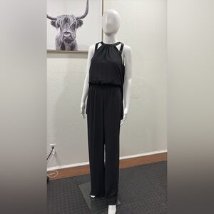 BCBGMaxAzria Black Sleeveless Jumpsuit
